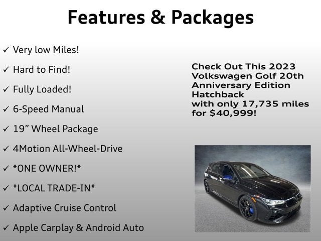 2023 Volkswagen Golf R 20th Anniversary Edition