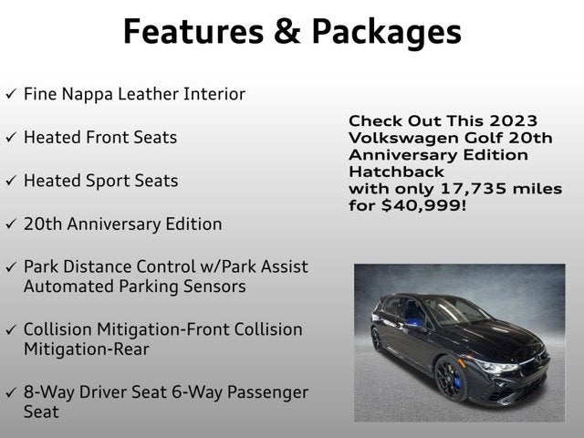 2023 Volkswagen Golf R 20th Anniversary Edition