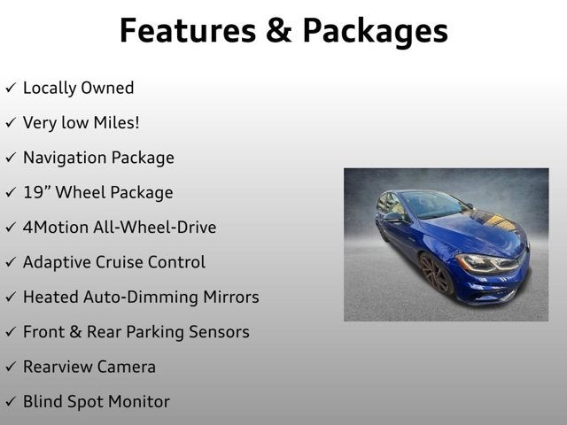 2018 Volkswagen Golf R DCC & Navigation 4Motion