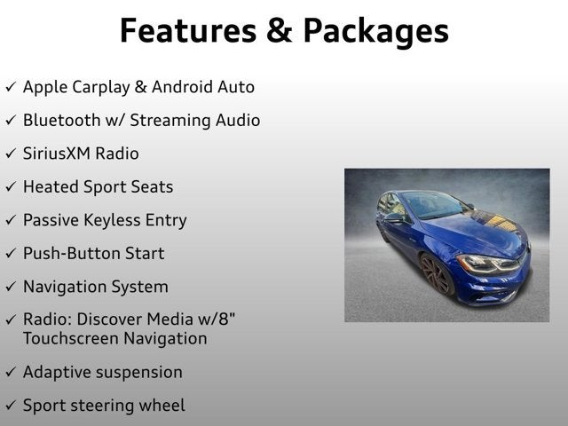 2018 Volkswagen Golf R DCC & Navigation 4Motion