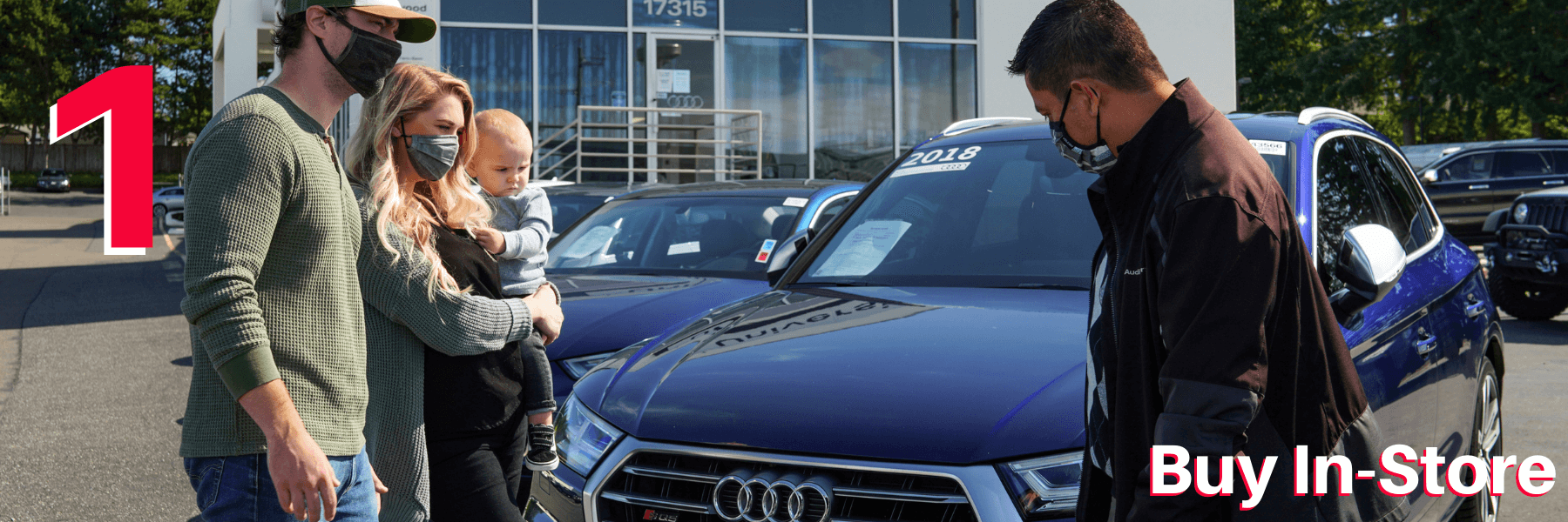 customers with salesman and car